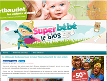 Tablet Screenshot of blog.super-bebe.fr